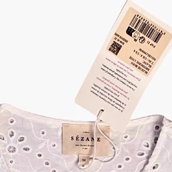 Sézane Roni Blouse – Size 36 (US 4) ✨ New with Tags ✨ - Picture 7 of 10